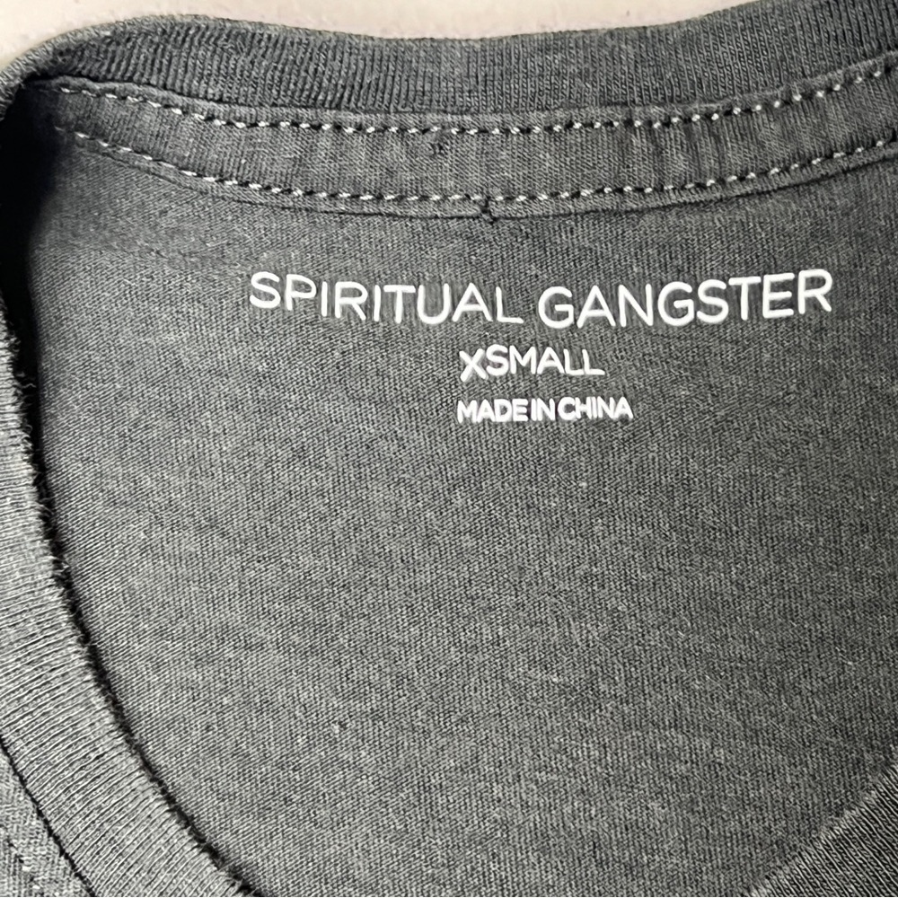 Spiritual Gangster Amour Muscle Tank Vintage Black Active Workout Yoga Gym - Picture 8 of 8